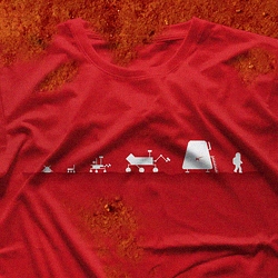Evolution Of The Martian T-shirt.