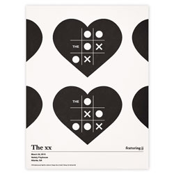 Loving Alvin Diec's work, like this poster for The XX.