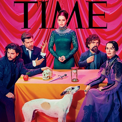 Behind the scenes of Miles Aldridge: Game of Thrones TIME Magazine Shoot Enlighted by broncolor. Stunningly vibrant, saturated photos!
