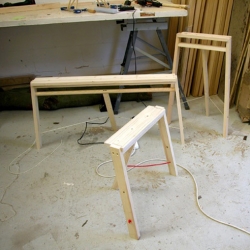 Tomás Alonso's 5 Degree Stool, a stool reduced to its minimum expression made of beech and sailing rope.