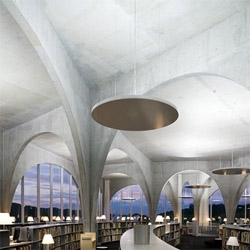 The TAMA Art University in Japan debuts a new Library with an amazing concrete work by Toyo Ito. Photos by Iwan Baan.