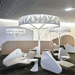 Brandimage designed the new business lounge Air France at Paris Charles-de-Gaulle airport. 