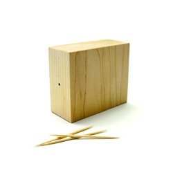 Tree Chunk, a toothpick dispenser (or small cutting board) by David Tsai.
