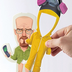 'Trimdoll' is an awesome collection of pop culture paperdolls created by illustrator Andrés Martínez Ricci. The first two in the series are Don Draper from Mad Men and Walter White from Breaking Bad.