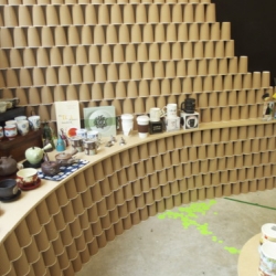 Scrumptious Reads - a pop-up shop in Brisbane made entirely from paper cups!