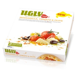 Fun packaging challenge ~ UGLY Pizza: looks aren't everything... taste is.