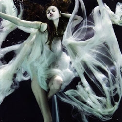 Shot for Japanese fashionista bible, Numero Tokyo, the swirling curves and dramatic poses of model Marcelina Sowa are perfectly captured by photographer, Alix Malka, as she floats underwater.