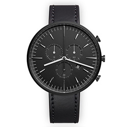 The M42 in PVD Black by Uniform Wares is a stunningly simple triple register chronograph made in Switzerland. 