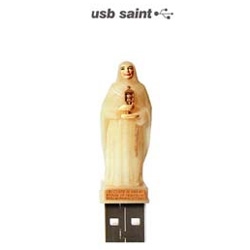 What religion are you? Do you worship your data? Do you need the holy mother protecting it? Luis Esalva Aloy's USB Virgin