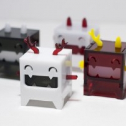 Vambits are tiny, customizable designer toys made by Drownspire, a Montreal based collective.