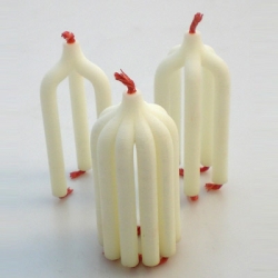 Lucky candles by Maria Gil Ulldemolins. The higher the number, the less you candles  to blow out in one go.