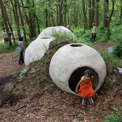 GrowShelter, winner of the Schuylkill Environmental Education Center Sustainable Design/Build Competition designed by Brooklyn-based design collaborative XLXS, Julia Molloy and Taka Sarui.