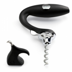 Built NY's Wine Ratchet (following in the Magnum's footsteps)... is a lighter weight ratcheting corkscrew constructed from lightweight rubber and includes a rubberized foil knife with a stainless steel tip