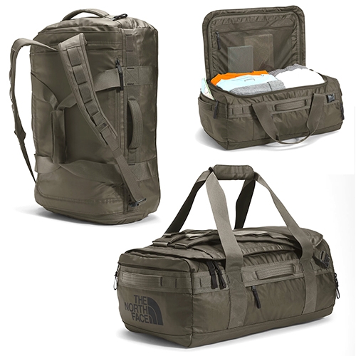 The North Face Base Camp Voyager Duffel 42L - a great update to the classic Base Camp (but now less cylindrical and you can unclip the backpack straps) A new NOTCOT fave when flying with a little kid and/or carseat. (p.s. I don't trust the so called laptop sleeve)