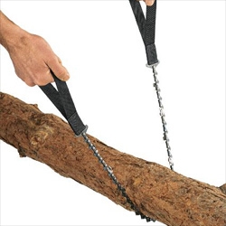 Ultimate Survival Technologies SaberCut Saw - Another option for a hand-operated chain saw which cuts and clears in both directions, so every stroke eats through whatever you need cut.  It has self-cleaning cutting teeth and a custom carrying case.