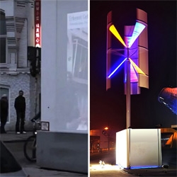 Projection advertising in Germany ~ Mercedes uses it to help drivers see through walls ~ BMW uses wind energy to power theirs! See the videos of them in action.