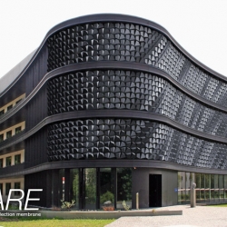 FLARE is a modular system to create a dynamic hull for facades or any building or wall surface. Acting like a living skin, it allows a building to express, communicate and interact with its environment.