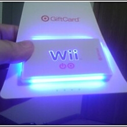 Only thing better than getting a Wiiiiiii, are these Target light up Wii gift cards. Too fun.