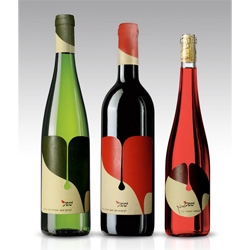 Beautiful wine label design from Israeli firm nine99 design.