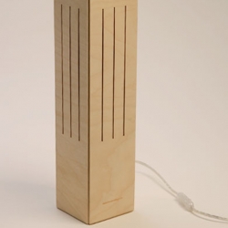 A wine case that turns into a lamp that turns into recyclable waste. 