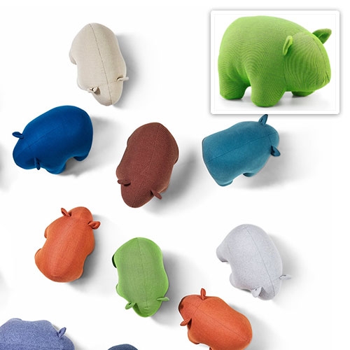 Les Basic Wombat - Made from the textile offcuts of Les basic upholstered products, this plush toy is doing its part to reduce waste and at the same time providing vital support to the wildlife of Australia, with a percentage of every sale going to the RSPCA.