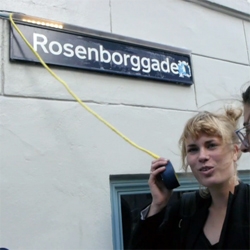 WTPh? What the Phonics by Momo Miyazaki and Andrew Spitz is a device that helps with pronouncing the street names in Denmark.