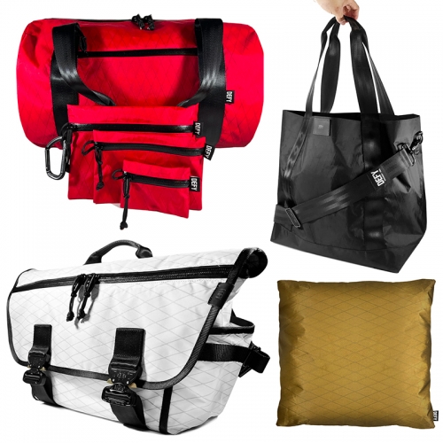 DEFY Bags - So much X-PAC goodness mixed with seat belt straps and COBRA Quick Release AustriAlpin buckles that make me so tempted... they even have pillows?!?! Love their attention to details.