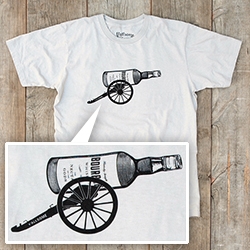 Y'allsome 'The Cannon' shirts help you "fight the bad times with bourbon" - cute graphic.