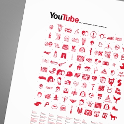 Ibraheem Youssef says goodbye to 2010 with a minimalist " YouTube Top 100 Videos of All Time"  Tribute Poster. Adding another print to his 
collection of cult classics.