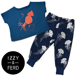 Izzy & Ferd! (Yes, King Ferdinand and Queen Isabella) like  Adorable kid's wear line based and made in LA! Love the fun photography and prints for their FW14 collection inspired by 20,000 Leagues (under the sea)...